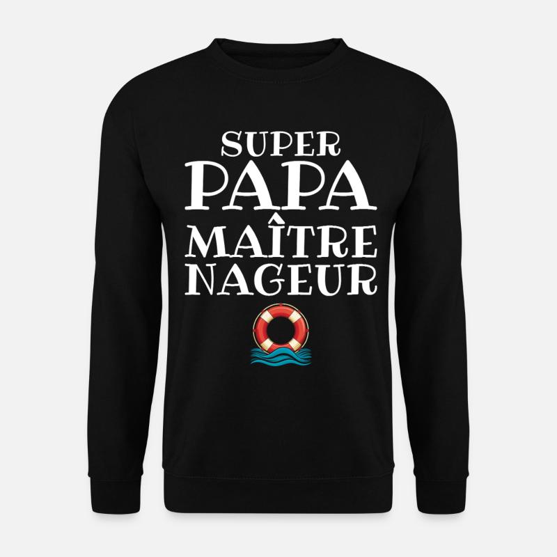MNS Super Dad Lifeguard - Unisex Sweatshirt - black