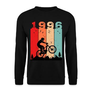 Millésime 1996 - Sweat-shirt Unisexe - noir - Devant - Alina (178cm) & Michal (187cm)