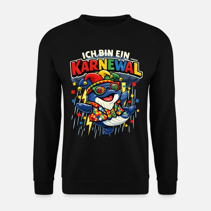 Carnival I'm a Karnewal Whale - Unisex Sweatshirt - black