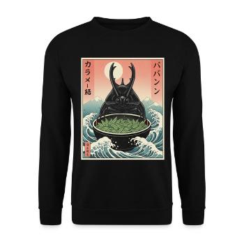 Scarabée fumier de Kawaii - Sweat-shirt Unisexe - noir - Devant - Alina (178cm) & Michal (187cm)