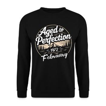 Février 1972 - Sweat-shirt Unisexe - noir - Devant - Alina (178cm) & Michal (187cm)