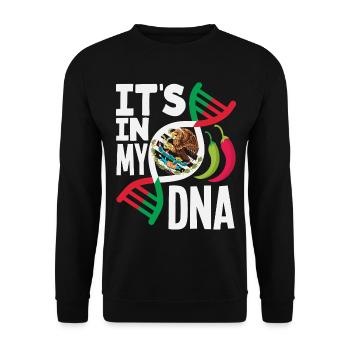 Mexiko Stolz & Heimat Mexikaner Mexico Flagge - Unisex Pullover - Schwarz - Vorne - Alina (178cm) & Michal (187cm)