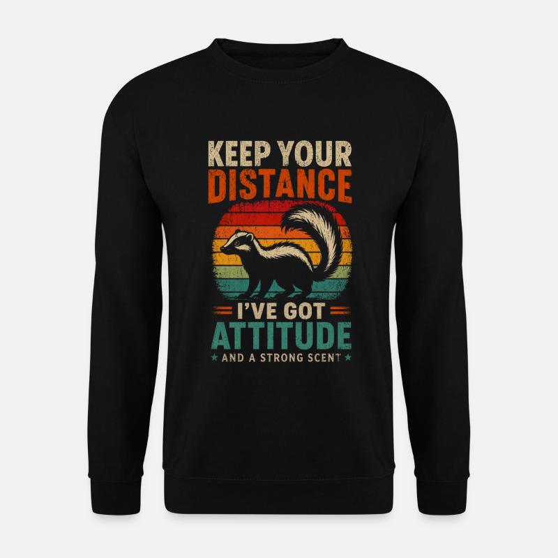 Behalte deine Distanzmotivation ästhetisch - Unisex Pullover - Schwarz