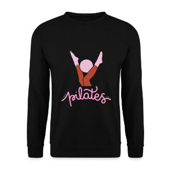 Pilates Élan Rose - Unisex Pullover - Schwarz - Vorne - Alina (178cm) & Michal (187cm)