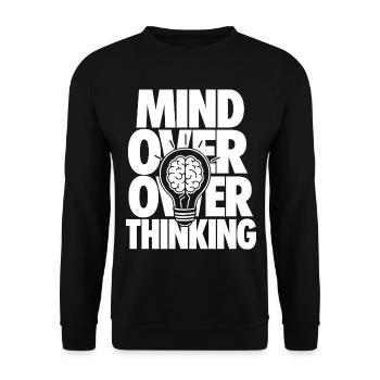 L’esprit sur-réfléchissant à la motivation - Sweat-shirt Unisexe - noir - Devant - Alina (178cm) & Michal (187cm)