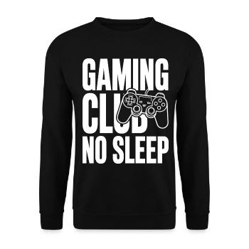 Gaming Club No Sleep Controller - Unisex Sweatshirt - black - Front - Alina (178cm) & Michal (187cm)