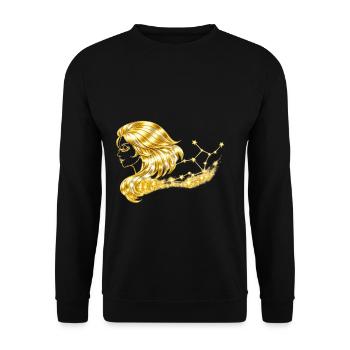 Signe du zodiaque Vierge - Sweat-shirt Unisexe - noir - Devant - Alina (178cm) & Michal (187cm)