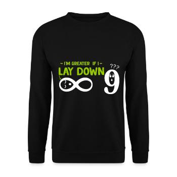 8 Mathématiques infinies - Sweat-shirt Unisexe - noir - Devant - Alina (178cm) & Michal (187cm)