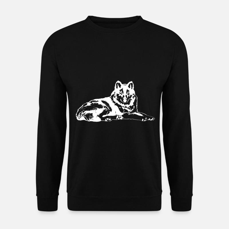 wolf - Unisex Sweatshirt - black