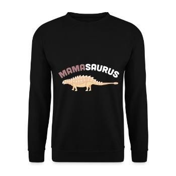 Ankylosaurus Mamasaurus Ankylosaurus Dinosaurier P - Unisex Pullover - Schwarz - Vorne - Alina (178cm) & Michal (187cm)
