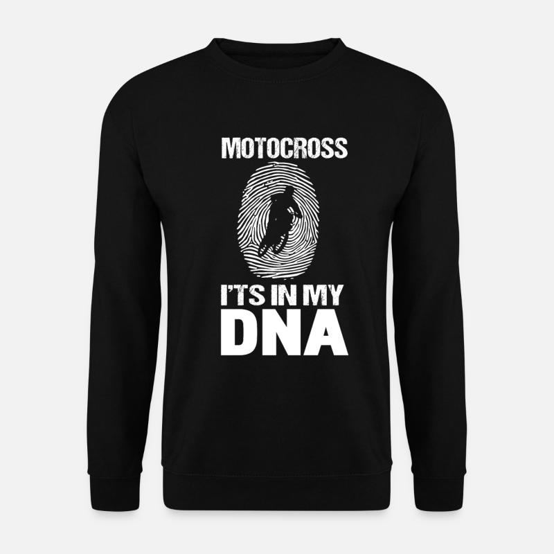 Motocross ist in meiner DNA Motocross Love-r Geschenk - Unisex Pullover - Schwarz
