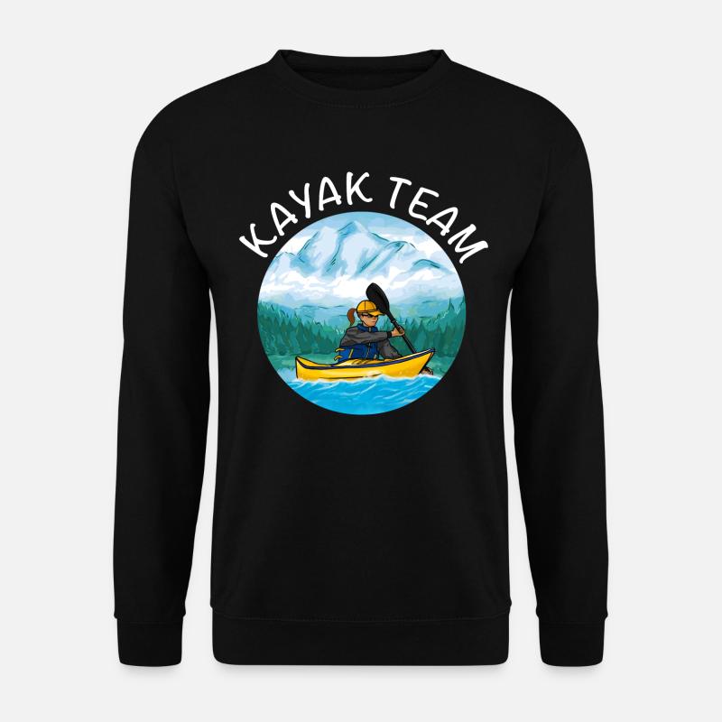 Group Kayaking - Unisex Sweatshirt - black
