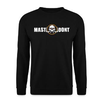 Mastodont Logo by Dalke Fishing - Unisex Pullover - Schwarz - Vorne - Alina (178cm) & Michal (187cm)