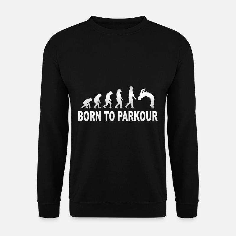 Born to Parkour - Unisex Pullover - Schwarz