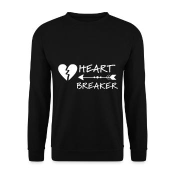 Heart Breaker pour enfants ou tout-petits, Heart Breakerg - Sweat-shirt Unisexe - noir - Devant - Alina (178cm) & Michal (187cm)
