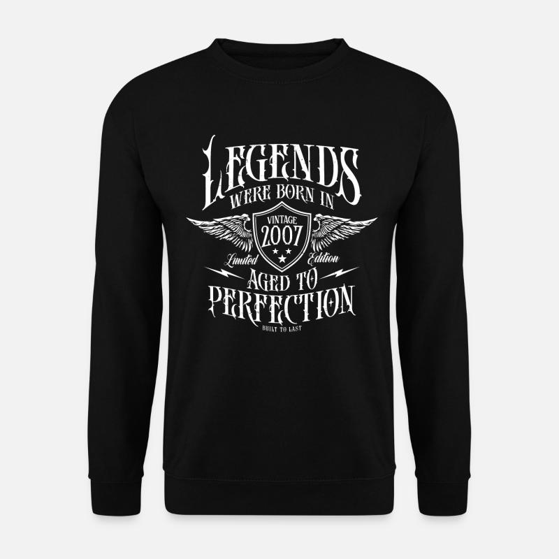 Legenden wurden 2007 geboren - Unisex Pullover - Schwarz