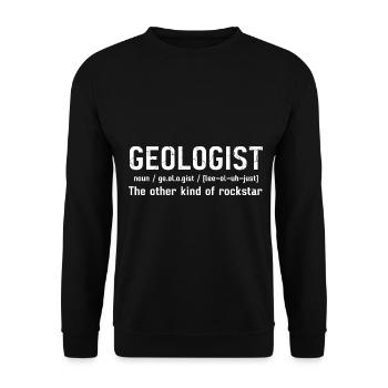 Geologie Studium Geologe Geologie Student - Unisex Pullover - Schwarz - Vorne - Alina (178cm) & Michal (187cm)