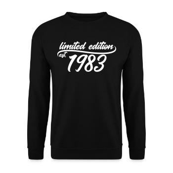 Limited Edition 1983 is - Sweat-shirt Unisexe - noir - Devant - Alina (178cm) & Michal (187cm)
