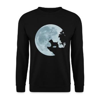 Cadeau pour chien West Highland White Terrier Westie - Sweat-shirt Unisexe - noir - Devant - Alina (178cm) & Michal (187cm)
