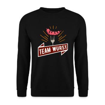 Team sausage bratwurst fans grill master - Unisex Sweatshirt - black - Front - Alina (178cm) & Michal (187cm)