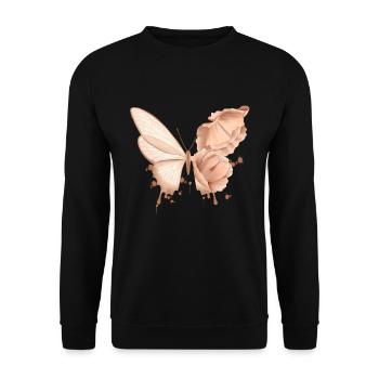 Papillon - Sweat-shirt Unisexe - noir - Devant - Alina (178cm) & Michal (187cm)