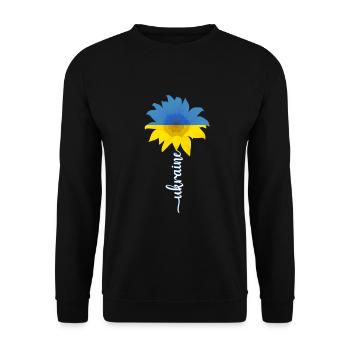 Soutenez l’Ukraine avec Je soutiens l’Ukraine - Sweat-shirt Unisexe - noir - Devant - Alina (178cm) & Michal (187cm)