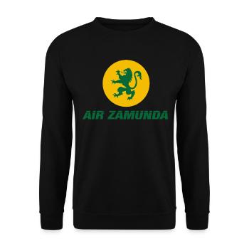 Coming To America Air Zamunda Symbol - Unisex Sweatshirt - black - Front - Alina (178cm) & Michal (187cm)