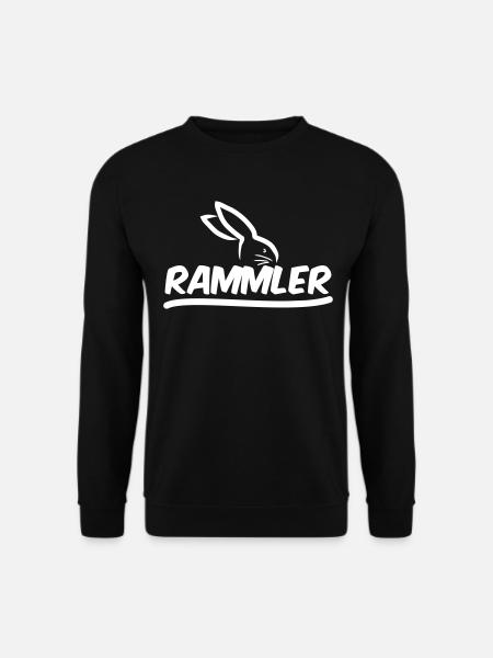 Osterhase Ostern Rammler Hase Anmache Hasen Motiv - Unisex Pullover - Schwarz