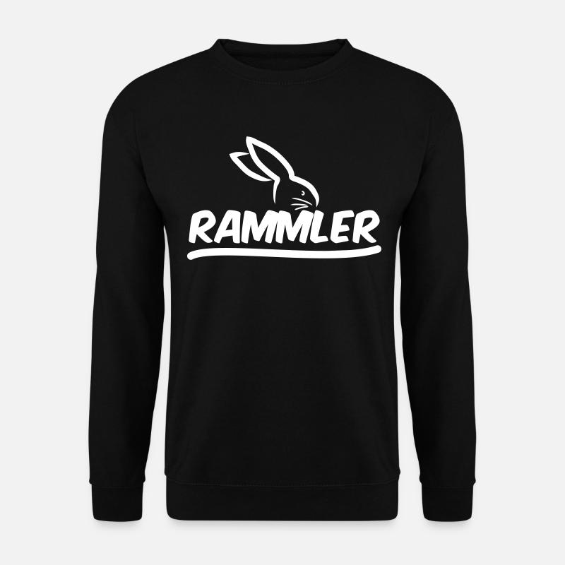Osterhase Ostern Rammler Hase Anmache Hasen Motiv - Unisex Pullover - Schwarz