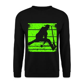 Stunt Scooter Jungen Stuntscooter Kinder Roller - Unisex Pullover - Schwarz - Vorne - Alina (178cm) & Michal (187cm)