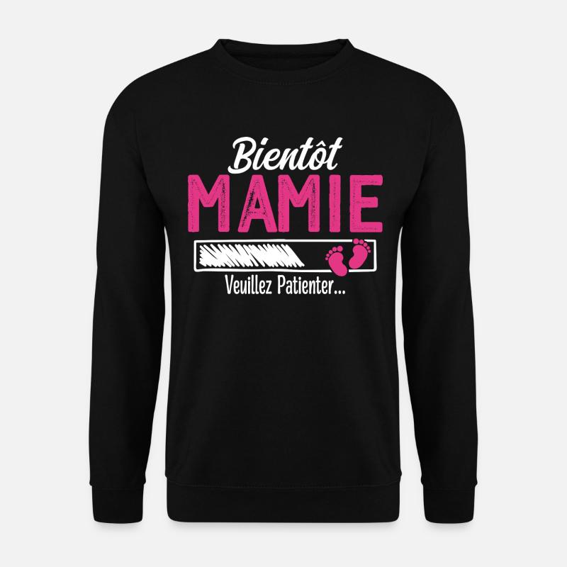 Bald Oma Zukünftige Großmutter - Unisex Pullover - Schwarz