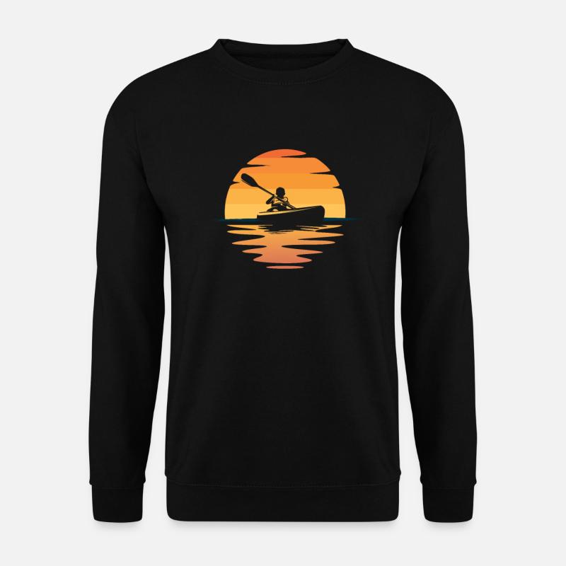 Kayaking Sunset - Unisex Sweatshirt - black