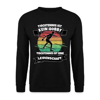 Tischtennis - Unisex Pullover - Schwarz - Vorne - Alina (178cm) & Michal (187cm)