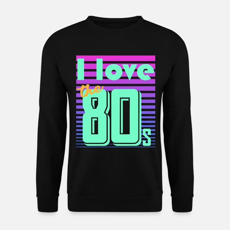 neon retro - Unisex Sweatshirt - black