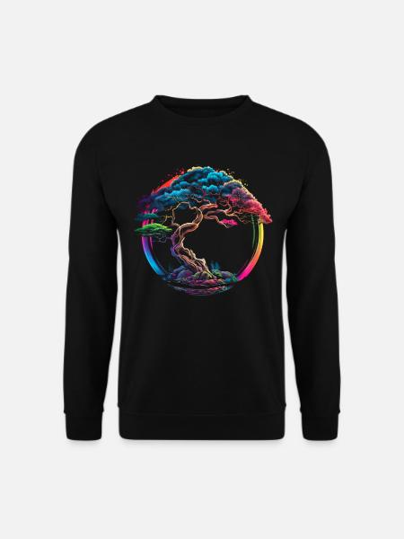 Enso Zen, Bonsaï, Arbre, Japon, Bouddhisme, Symbole - Sweat-shirt Unisexe - noir