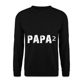 Papa au pouvoir de 2 - Famille - Gay - Homosexualité - Sweat-shirt Unisexe - noir - Devant - Alina (178cm) & Michal (187cm)