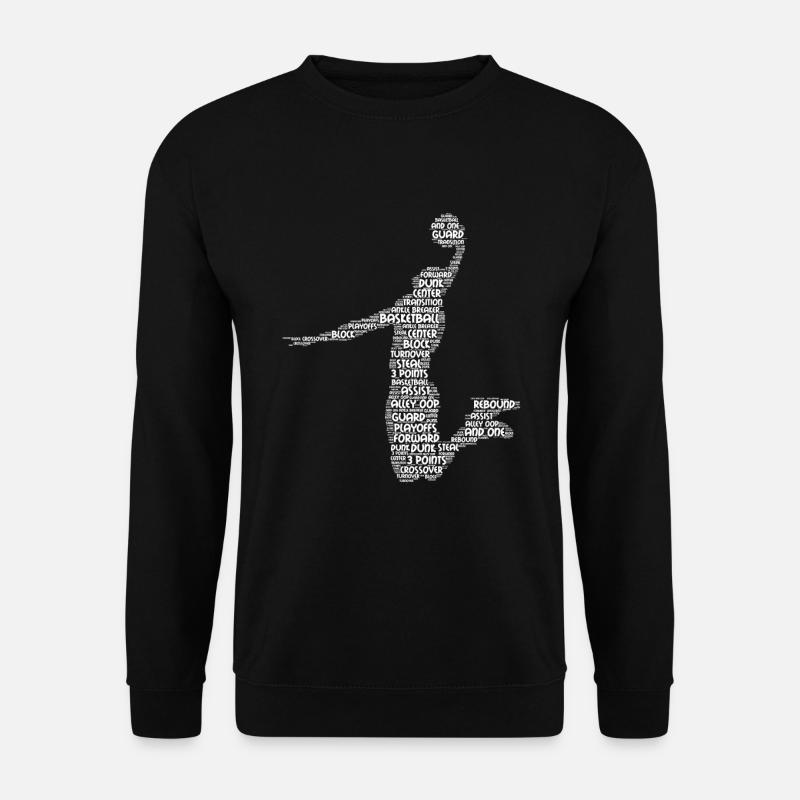 Basketball Slam Dunk Assist Steal Rebound Geschenk - Unisex Pullover - Schwarz