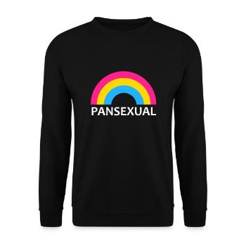 Pansexual Pansexual LGBT Transgender Bi Gift - Unisex Sweatshirt - black - Front - Alina (178cm) & Michal (187cm)
