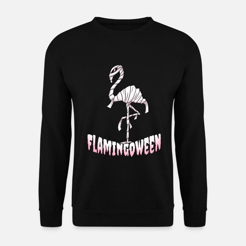 Flamingoween Flamingo Halloween Kostüm Geschenk - Unisex Pullover - Schwarz