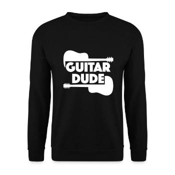 Guitare Acoustique Rock Blues Jazz Musicien Cadeau - Sweat-shirt Unisexe - noir - Devant - Alina (178cm) & Michal (187cm)