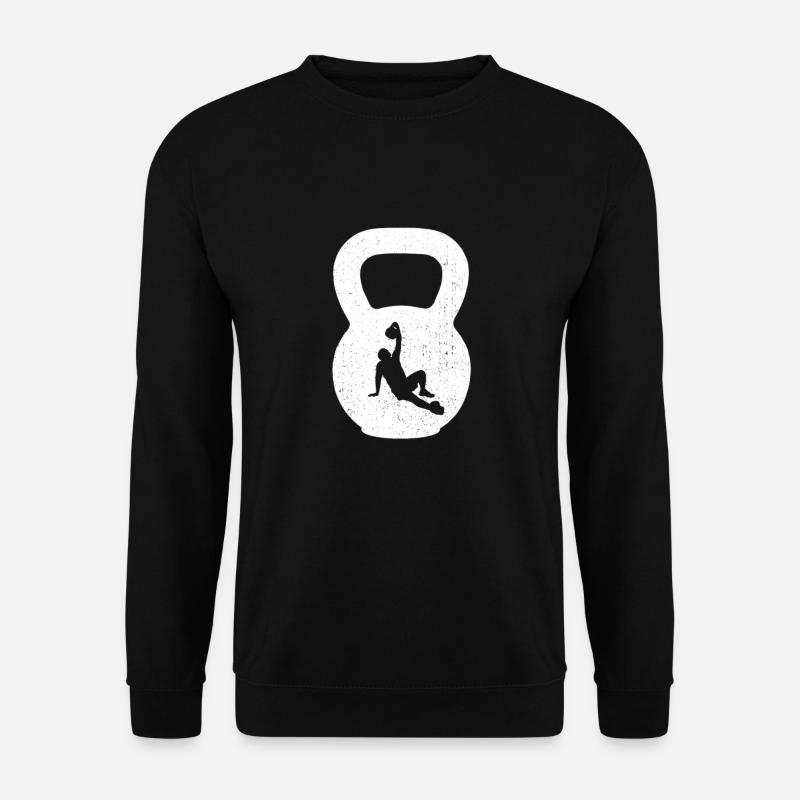 Kettlebell Kettleball Kugelhantel Fitness Geschenk - Unisex Pullover - Schwarz