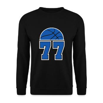 Basketball Streetball Bball Doncic cadeau de chèvre - Sweat-shirt Unisexe - noir - Devant - Alina (178cm) & Michal (187cm)