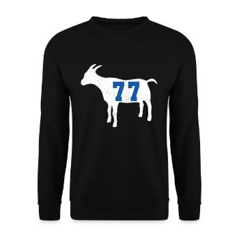 Basketball Streetball Bball Doncic cadeau de chèvre - Sweat-shirt Unisexe - noir - Devant - Alina (178cm) & Michal (187cm)
