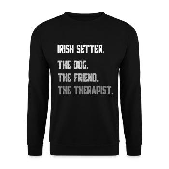 Irish Setter - Sweat-shirt Unisexe - noir - Devant - Alina (178cm) & Michal (187cm)