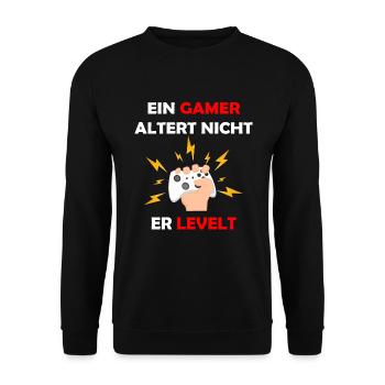 Les joueurs ne vieillissent pas, ils sont au même niveau que les joueurs - Sweat-shirt Unisexe - noir - Devant - Alina (178cm) & Michal (187cm)
