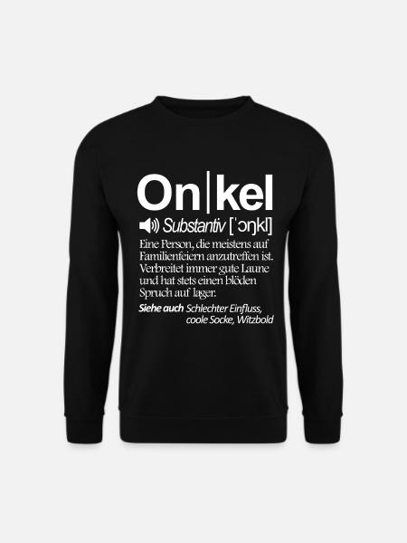 Onkel - Unisex Pullover - Schwarz