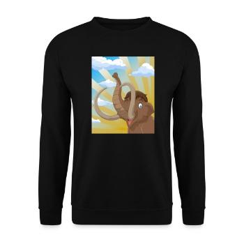 Mammut I Glacé i Cadeau d’éléphant i - Sweat-shirt Unisexe - noir - Devant - Alina (178cm) & Michal (187cm)