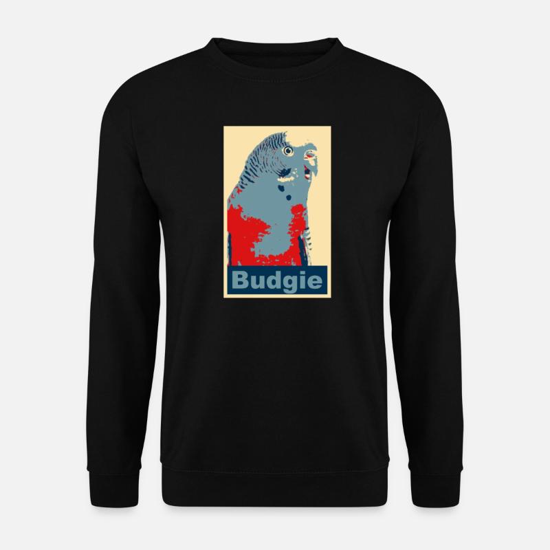 Wellensittich Budgie Bild - Unisex Pullover - Schwarz
