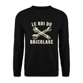 Le roi du bricolage - Sweat-shirt Unisexe - noir - Devant - Alina (178cm) & Michal (187cm)