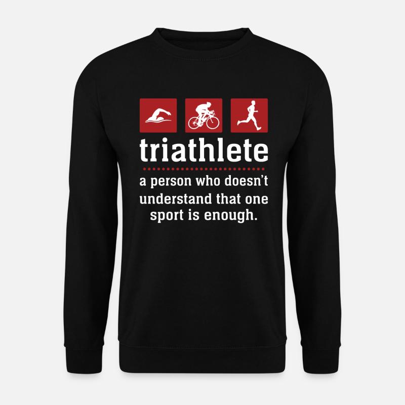 Triathlon Geschenk Triathlon Triathlon Triathlet - Unisex Pullover - Schwarz